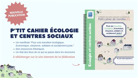 PUBLICATION P tit cahier écologie et centres sociaux en Vendée