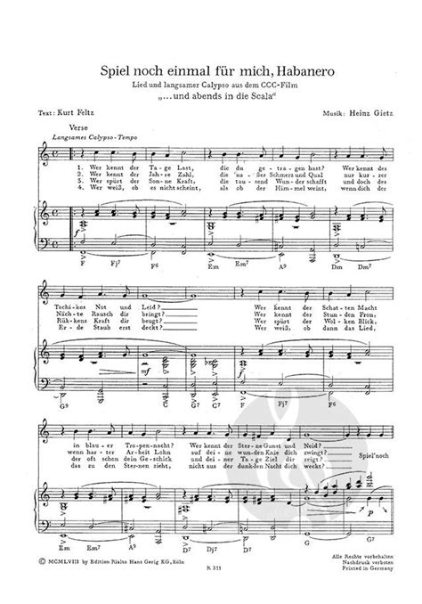 Heinz Gietz Piano Sheet Music Buy Sheet Music Online