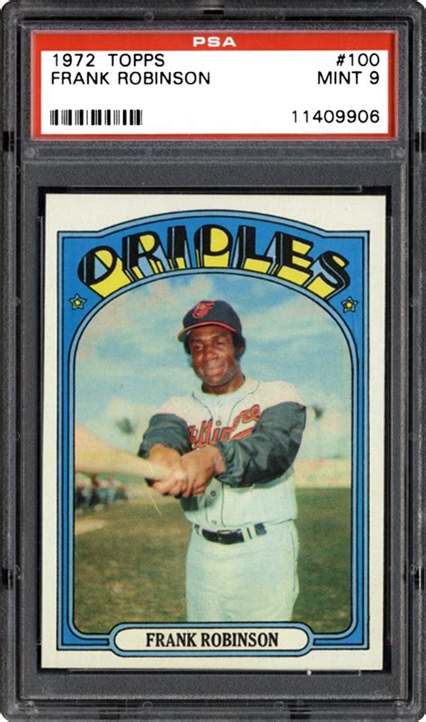 1972 Topps Frank Robinson PSA CardFacts