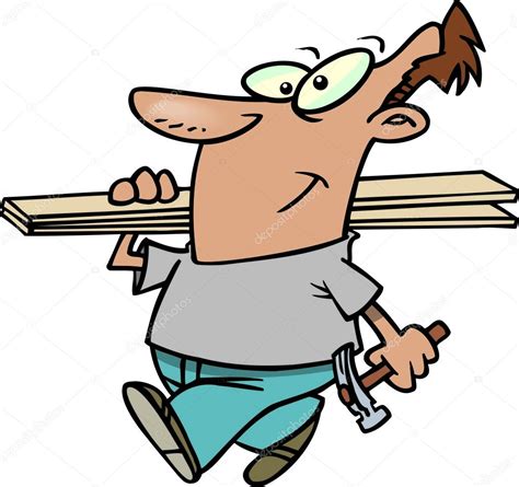 Cartoon Carpenter Stock Vector Image By ©ronleishman 13951256