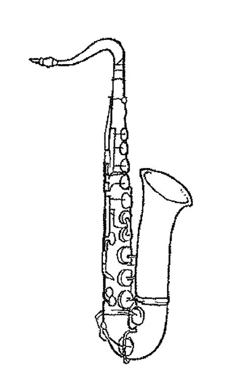 Coloring Pages Saxophone