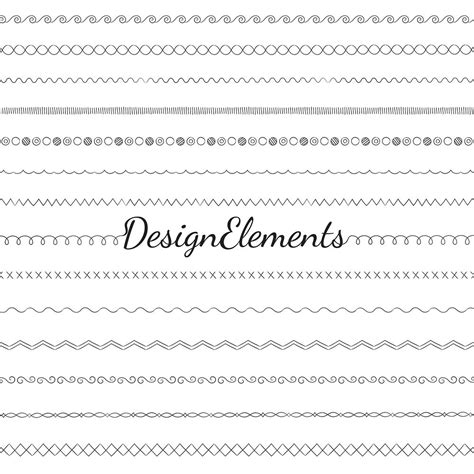 Divider line design elements vector | Premium Vector - rawpixel