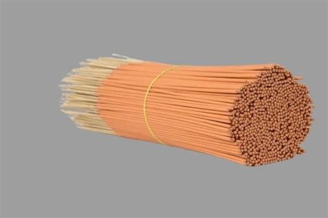 Percent Bamboo Made Aromatic Solid Orange Agarbatti Stick In Size