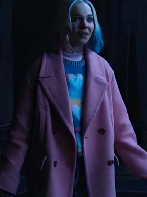 Wednesday Enid Sinclair Pink Coat - TV Jackets