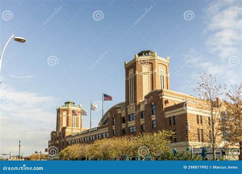 The Chicago Children S Museum at Navy Pier with Flags Flying and Autumn ...