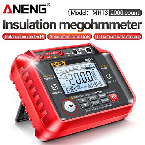 Aneng Mult Metro Digital Mh Ohm Medidor De Resistencia De Alto