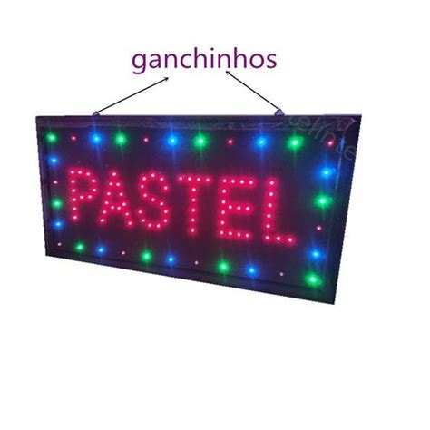 Painel Led Letreiro Luminoso Placa Escrito Pastel V Telintec