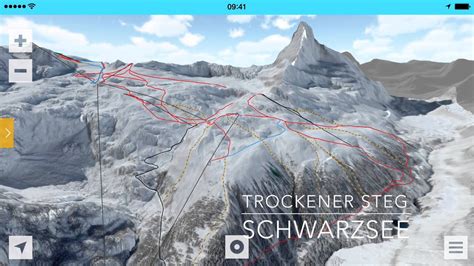 Zermatt Piste Map / Zermatt Piste Map J2ski / Large format ...