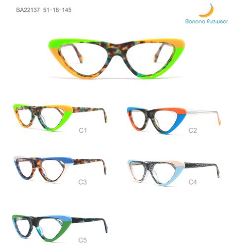 Mido Fashion Design Banana Eyewear Lamination Colors Acetate Optical