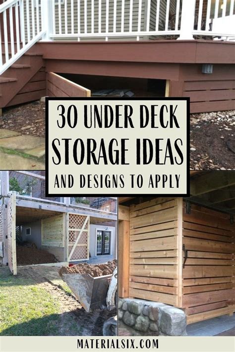 Maximize Your Outdoor Storage Potential Creative Under Deck Storage