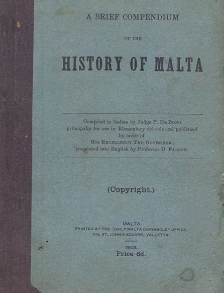 A Brief Compendium Of The History Of Malta | Malta Online Bookshop