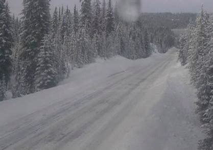 Snowfall Alert For Highway Paulson Summit Kootenay Pass The