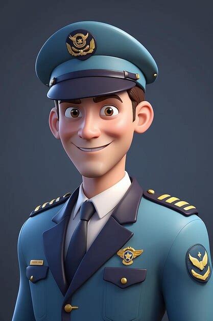 Premium Photo 3d Animation Style Cartoon Character Illustration Of Pilot