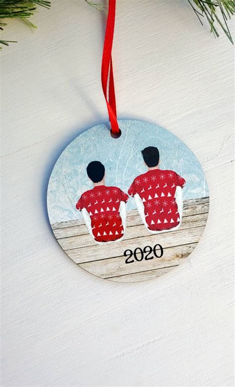 Gay Christmas Ornament Gay Couple Christmas Christmas Etsy
