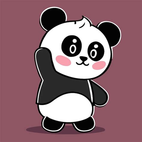 Mascotte Mignonne Pour Un Panda Danniversaire Le Panda Porte Un