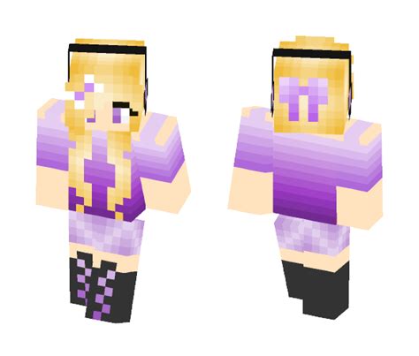 Download Purple girl Minecraft Skin for Free. SuperMinecraftSkins