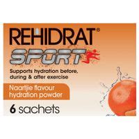 REHIDRAT® Sport, Oral Electrolyte Mixture, Naartjie, 14g x 6 sachets | Buy Online in South ...