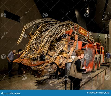 New York City 9/11 Museum - Fire Truck Editorial Stock Image - Image of ...