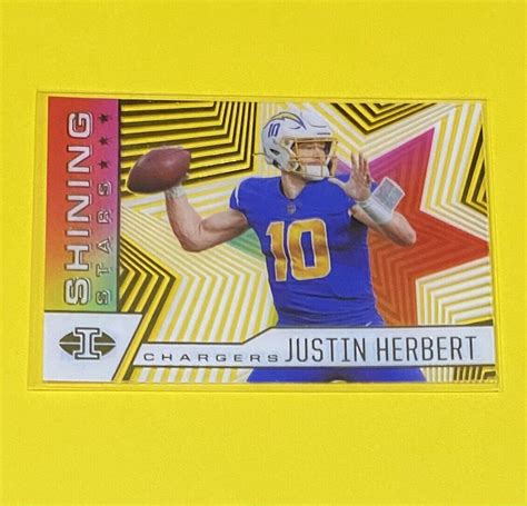 2021 Panini Illusions Justin Herbert Shining Stars Acetate Insert