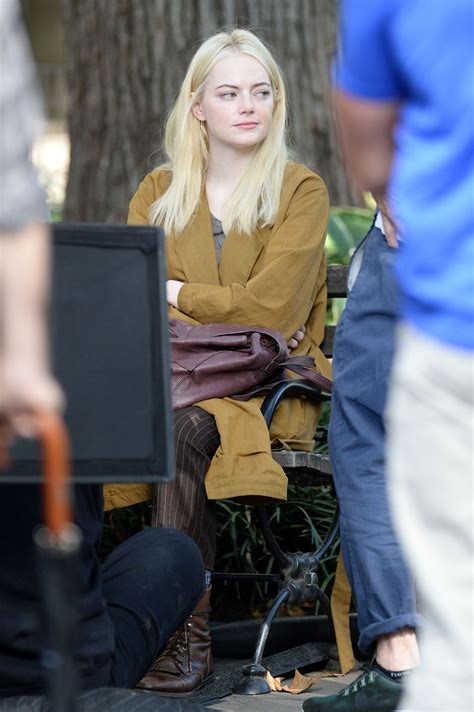 Emma Stone Shooting Scenes On The Set Of Maniac In NYC 10 20 2017