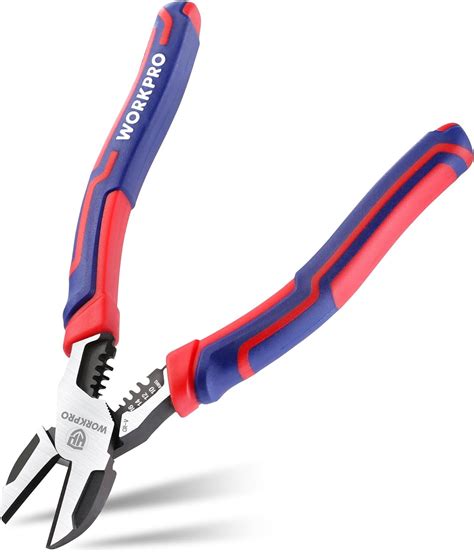 WORKPRO Diagonal Cutting Pliers With Wire Stripper 200mm Heavy Duty Cr