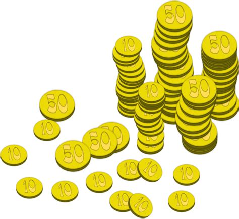 Golden Coins Stack Png Clipart Png Mart