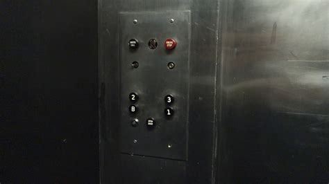 Vintage Otis Black Button Traction Elevator At Haywood St