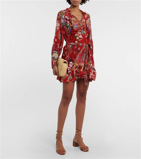 Camilla Printed Silk Minidress Camilla