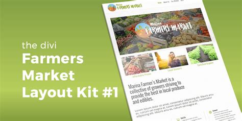 Farmers Market Layout Kit 1 For Divi