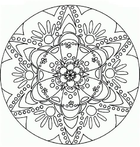 Mandalas De Flores Para Colorear E Imprimir