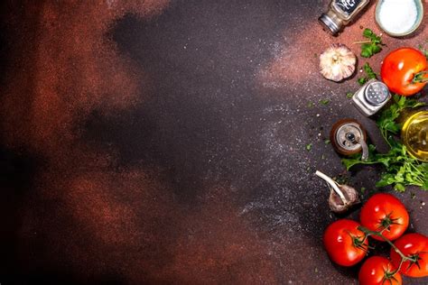 Premium Photo Cooking Background With Vegetable Ingredients