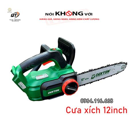 Thân máy cưa xích pin DEKTON M21 CX12BL motor brushless lam 12inch 30