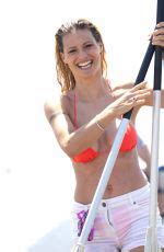 Michelle Hunziker In Bikini Paddlboarding In Forte Dei Marmi