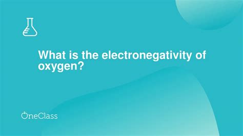 What is the electronegativity of oxygen? - YouTube