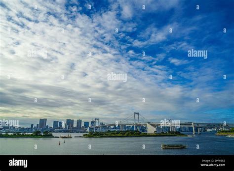 Tokyo skyline as seen from Odaiba Stock Photo - Alamy