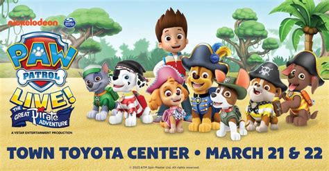 Tickets Paw Patrol Live The Great Pirate Adventure Town Toyota Center