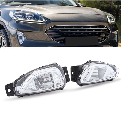 Motorfansclub Front Bumper Fog Se Light Fit For Ford Escape