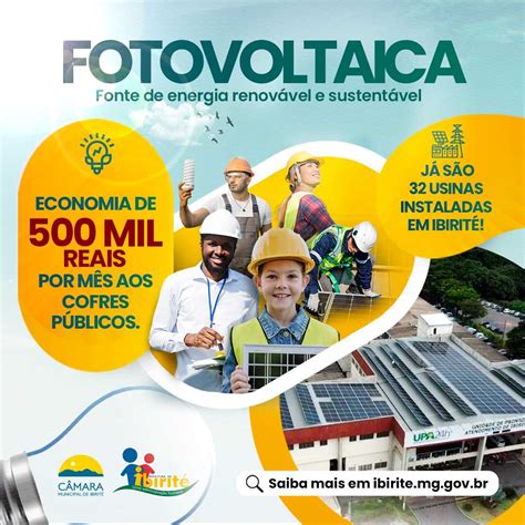 Prefeitura Municipal de Ibirité ENERGIA FOTOVOLTAICA EM IBIRITÉ