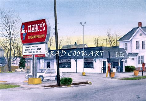 Clancys Hamburgers Cooking Art Nostalgic Memories Hamilton County