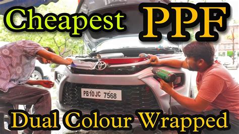 Cheapest Car Ppf Dual Colour Wrapped Bike Car Lamination Karol