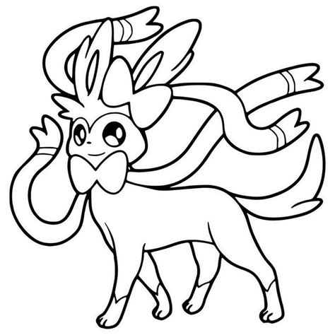 Sylveon Pokemon Coloring Pages - Free Pokemon Coloring Pages