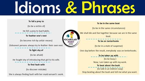 100+ Most Common Idioms In English (Phrases with Meanings)