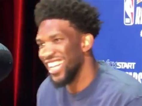 Joel Embiid Was Asked What His Pickup Line Is His Response Who Wants To Sex The Process