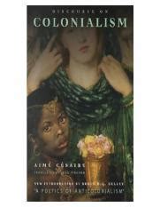 Discourse on Colonialism by Aime Cesaire.pdf - DISCOURSE ON COLONIALISM ...