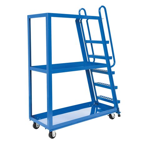 Vestil Stock Picking Cart Steel 21 78 W X 56 18 D 3 Shelves