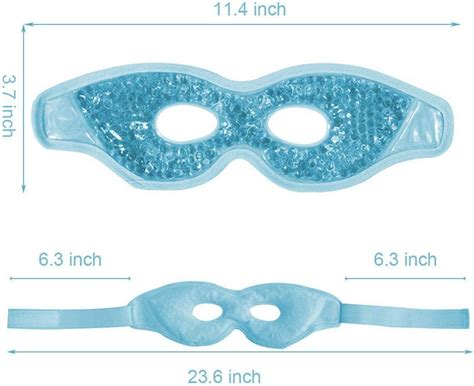 Ruzzut Cooling Gel Eye Mask With Eye Holes 2 Pcs Gel Bead Cold Eye