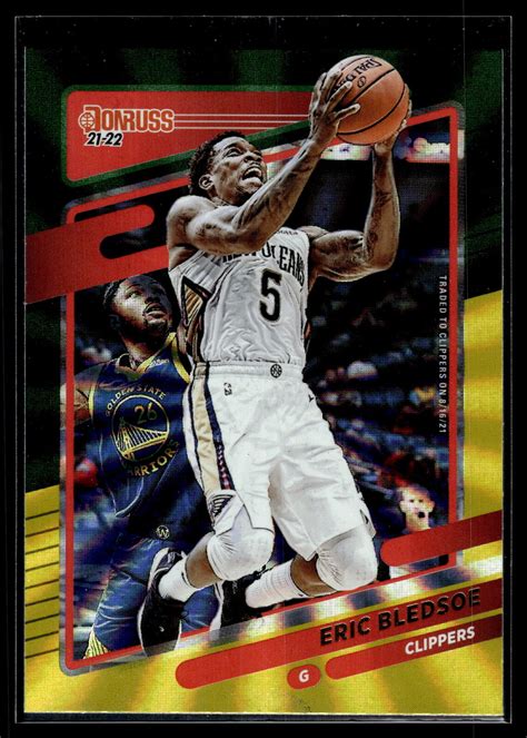 Eric Bledsoe Donruss Holo Green And Yellow Laser Card Ebay