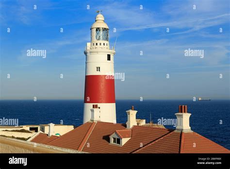 Europa Point Lighthouse, Gibraltar, United Kingdom, Europe Stock Photo - Alamy