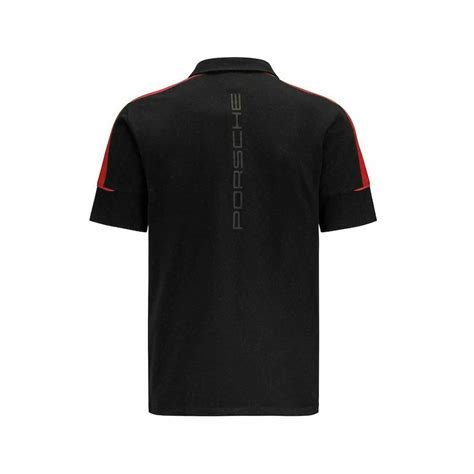 Porsche Motorsport Mens Fanwear Black Polo Shirt Etsy