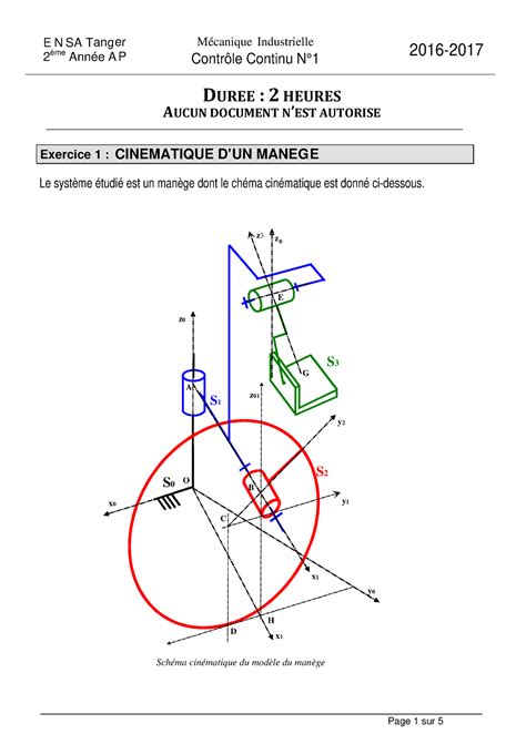 Cc Controle Continue M Canique De Solide Partie Cin Tique